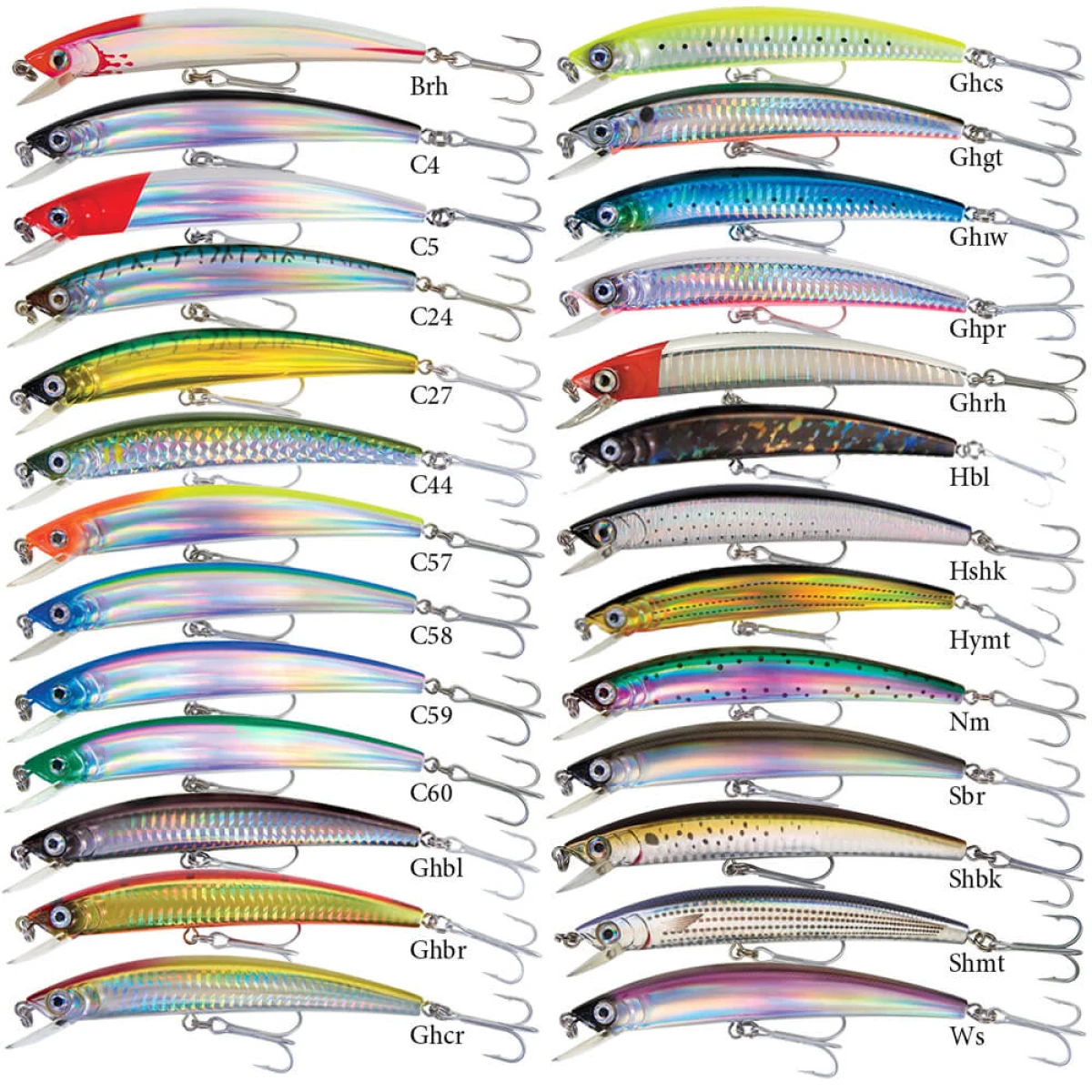 Yozuri Original Crystal Minnow Floating Sahte Balığı C58 110mm