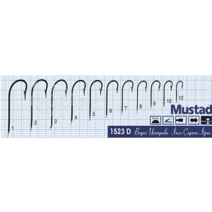 Mustad Olta İğnesi 1523D 100lü Standart NO:10
