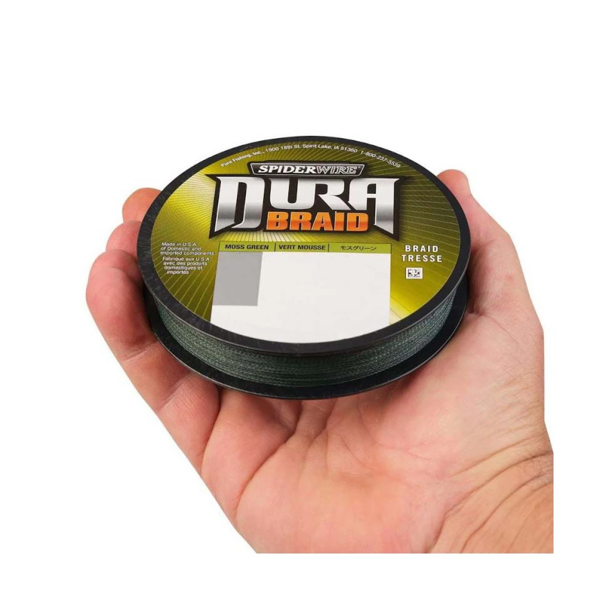 SpiderWire Dura Braid İp Misina MOSS GREEN 0.19MM - 135M - 16KG
