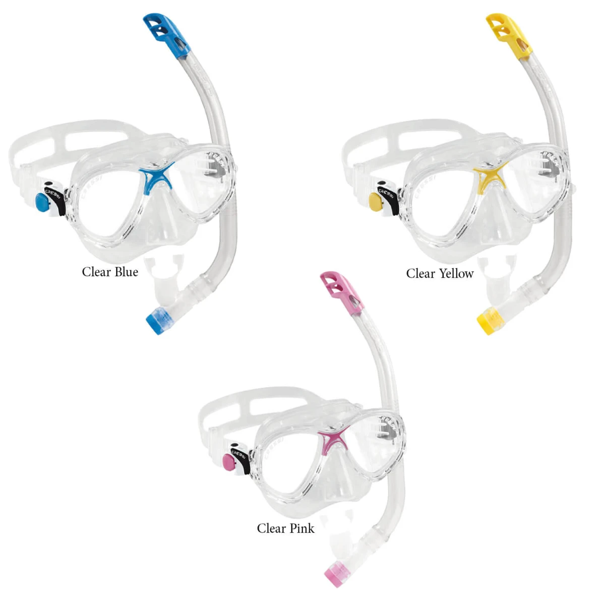 Cressi Marea Maske Gamma Şnorkel Seti CLEAR-YELLOW