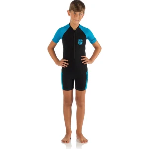 Cressi Little Shark Junior Shorty Dalış Elbisesi BLACK / BLUE 2MM - 3/4 YAŞ